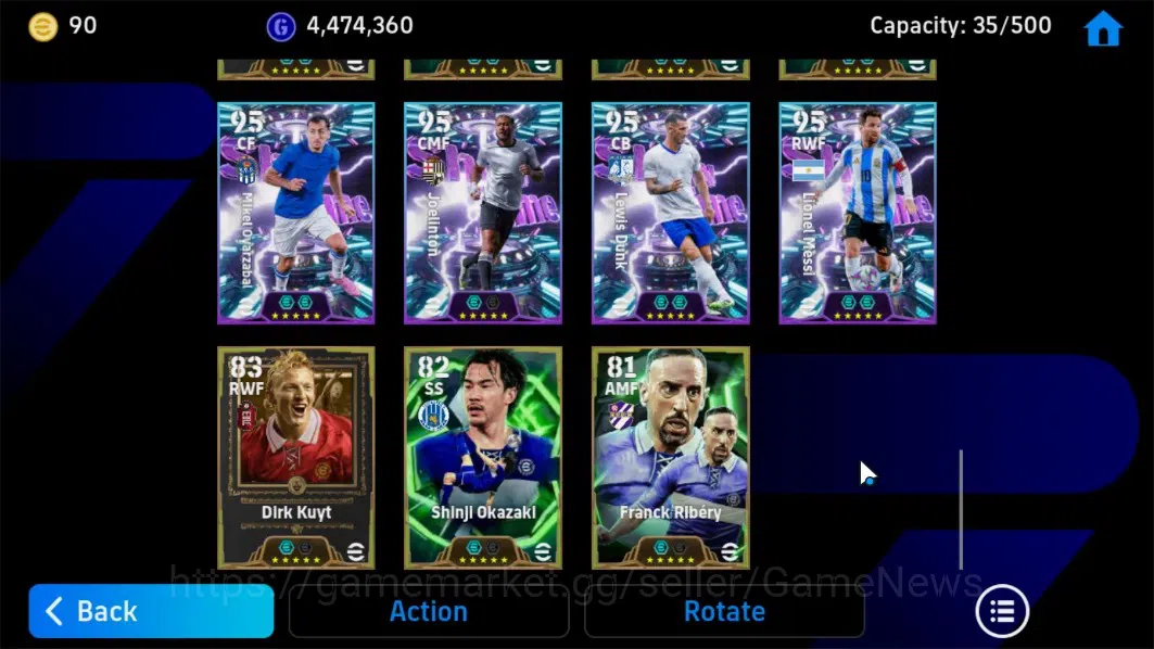 eFootball Accounts Android|Adriano PhenomFinishing,Donadoni,Scholes V image 9