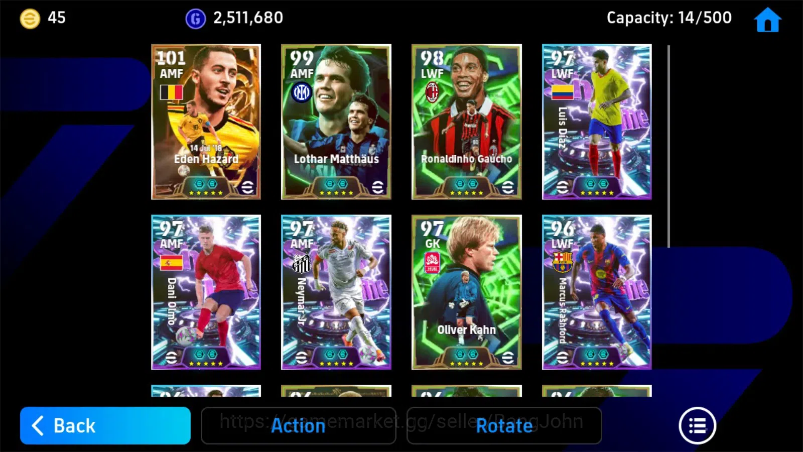 eFootball Accounts Android|PW 3180|Hazard Big Time,DIaz show Time,Epi image 3