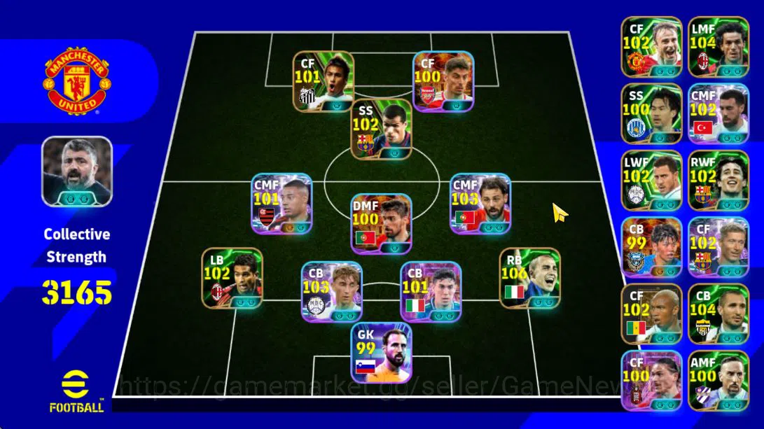 Mobile|Cannavaro,Giorgio Chiellini,Donadoni,Visionary Pass(Huijsen),Phenom Finish(Dimitar Berbatov),Etc|TakeEmail(EF1532) eFootball Mid-Tier Mobile|Cannavaro,Giorgio Chiellini,Donadoni,Vision image 1