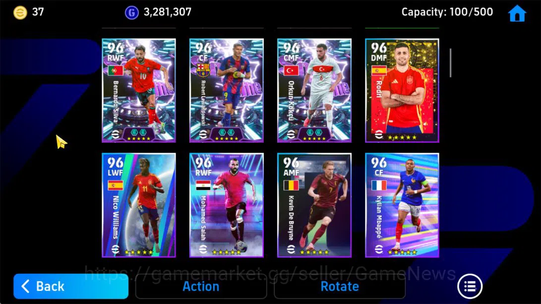 eFootball Accounts Mid-Tier Mobile|Cannavaro,Giorgio Chiellini,Donadoni,Visionary Pass(Huijsen),Phenom Finish(Dimitar 14