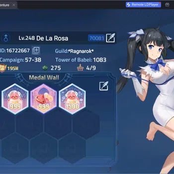 Mobile Legends: Adventure Accounts Global | LV 248 | 195M Power | Camp 57-38 | VIP 10 | 46 Awakening|Hero 238|1 UR|101