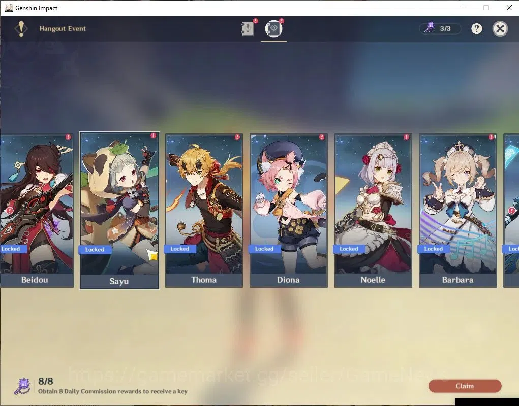 Genshin Impact Accounts ASIA|AR 55|5 Limited+3(*5Wep)|RaidenC2+Sign,Furina image 16