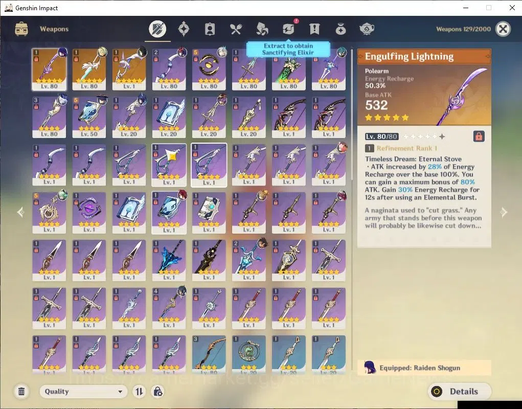 Genshin Impact Accounts ASIA|AR 55|5 Limited+3(*5Wep)|RaidenC2+Sign,Furina image 5