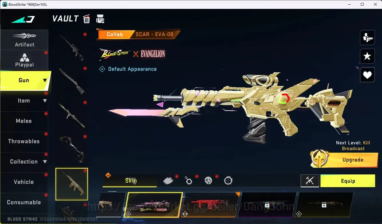 Blood Strike Accounts ASIA |1 Eternal|8 Collab Gun [7DS|TR|EVA]| 5 Limit image 12