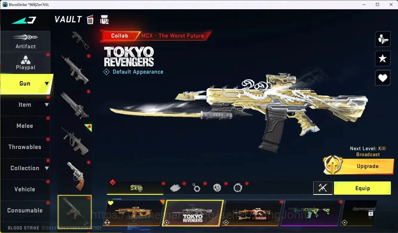 Blood Strike Accounts ASIA |1 Eternal|8 Collab Gun [7DS|TR|EVA]| 5 Limit image 17