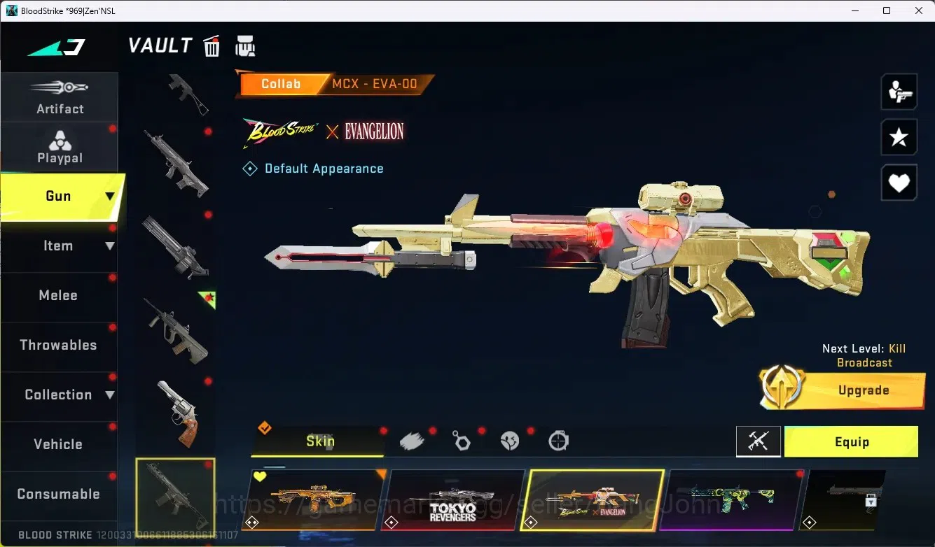 Blood Strike Accounts ASIA |1 Eternal|8 Collab Gun [7DS|TR|EVA]| 5 Limit image 18