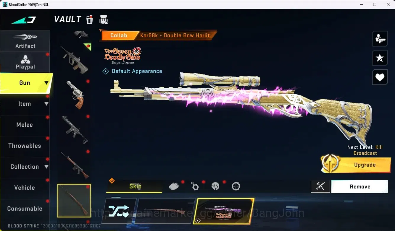 Blood Strike Accounts ASIA |1 Eternal|8 Collab Gun [7DS|TR|EVA]| 5 Limit image 19