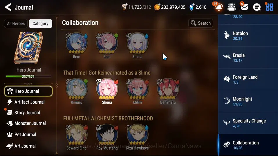 Epic Seven Accounts ASIA Verif|21 ML(Notos,NM Luna,Straze,etc)+FULL Co image 16