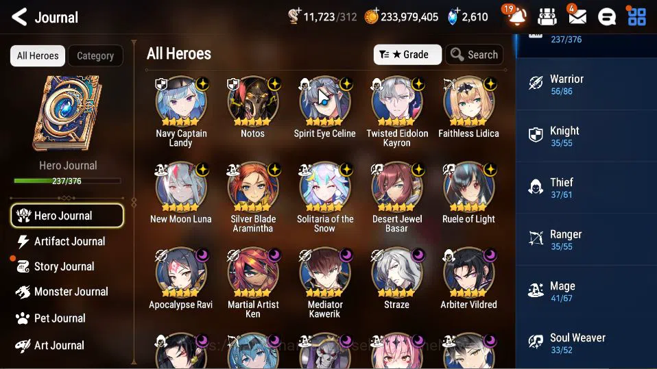 Epic Seven Accounts ASIA Verif|21 ML(Notos,NM Luna,Straze,etc)+FULL Co image 19