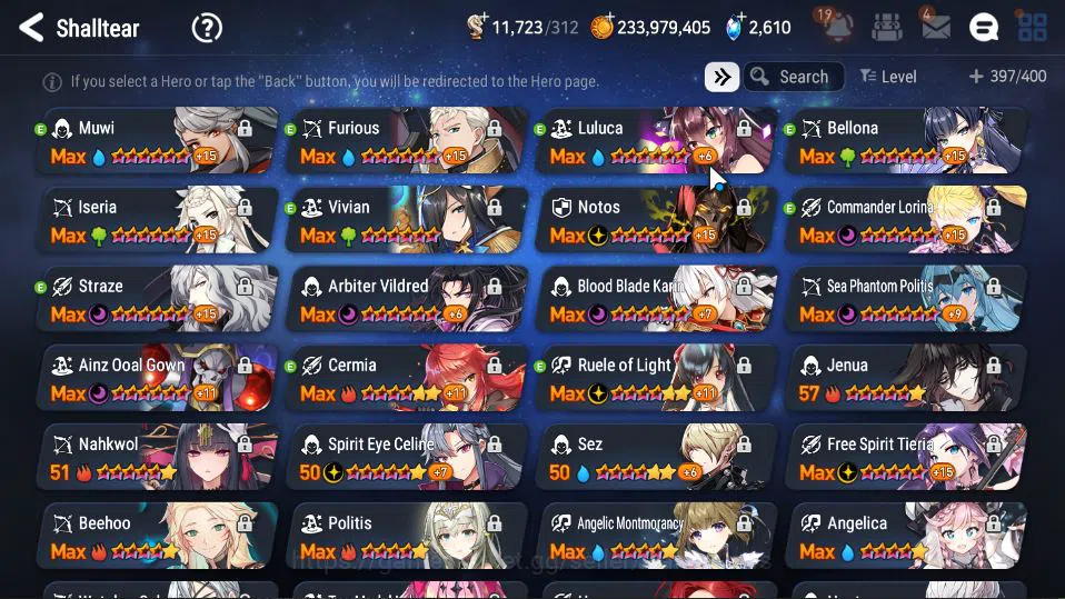 Epic Seven Accounts ASIA Verif|21 ML(Notos,NM Luna,Straze,etc)+FULL Co image 3