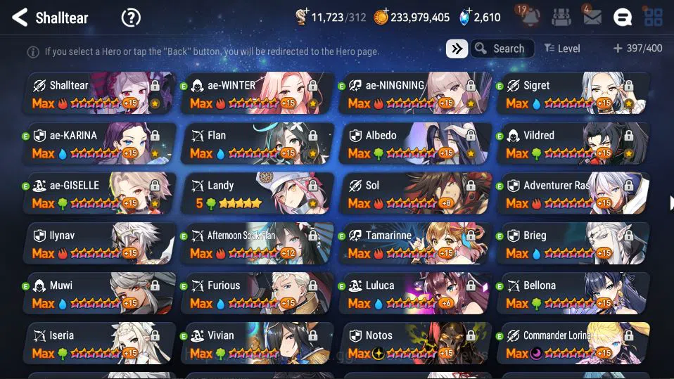 Epic Seven Accounts ASIA Verif|21 ML(Notos,NM Luna,Straze,etc)+FULL Co image 4