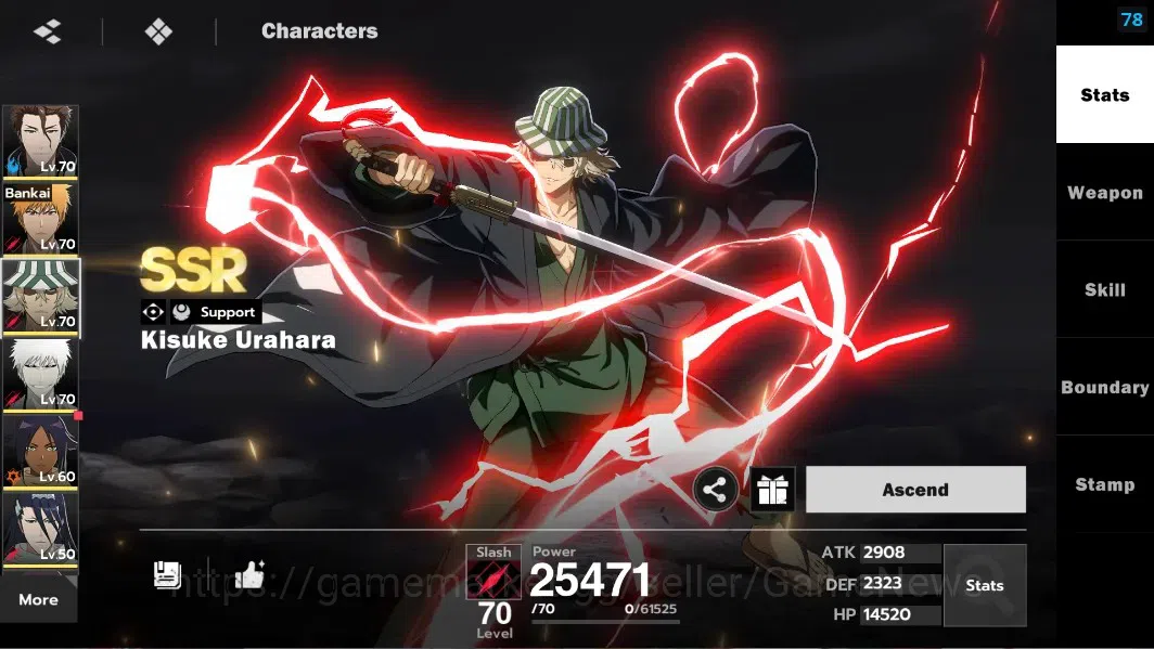 BLEACH: Soul Resonance Accounts NuverseSEA|LV 58|7 SSR [(Aizen,Ichigo,Urahara)+Sta image 10