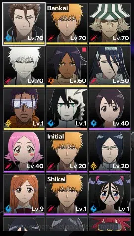 BLEACH: Soul Resonance Accounts NuverseSEA|LV 58|7 SSR [(Aizen,Ichigo,Urahara)+Sta image 2