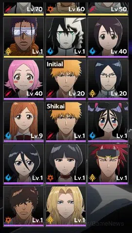 BLEACH: Soul Resonance Accounts NuverseSEA|LV 58|7 SSR [(Aizen,Ichigo,Urahara)+Sta image 3