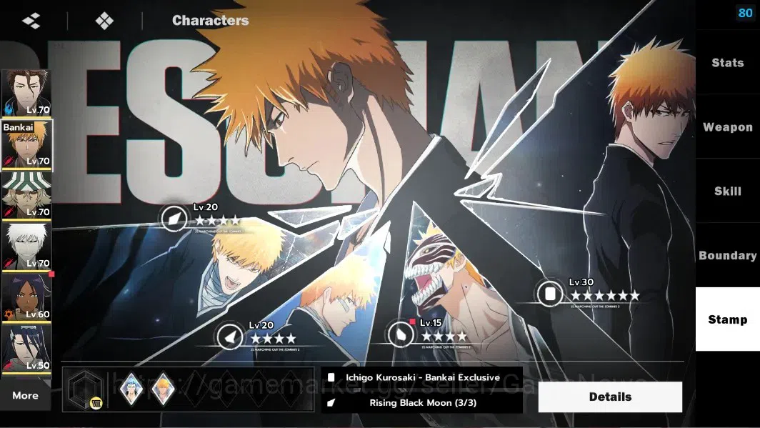 BLEACH: Soul Resonance Accounts NuverseSEA|LV 58|7 SSR [(Aizen,Ichigo,Urahara)+Sta image 9