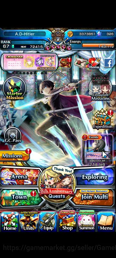 Grand Summoners Accounts Global|Rank 67|18 Ascend|InumutaTW,EmiyaTW,WH Fen, image 1