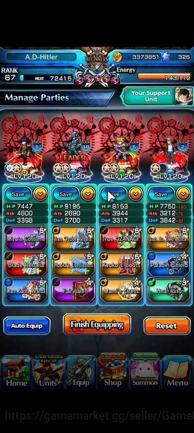 Grand Summoners Accounts Global|Rank 67|18 Ascend|InumutaTW,EmiyaTW,WH Fen, image 2