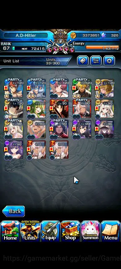 Grand Summoners Accounts Global|Rank 67|18 Ascend|InumutaTW,EmiyaTW,WH Fen, image 3