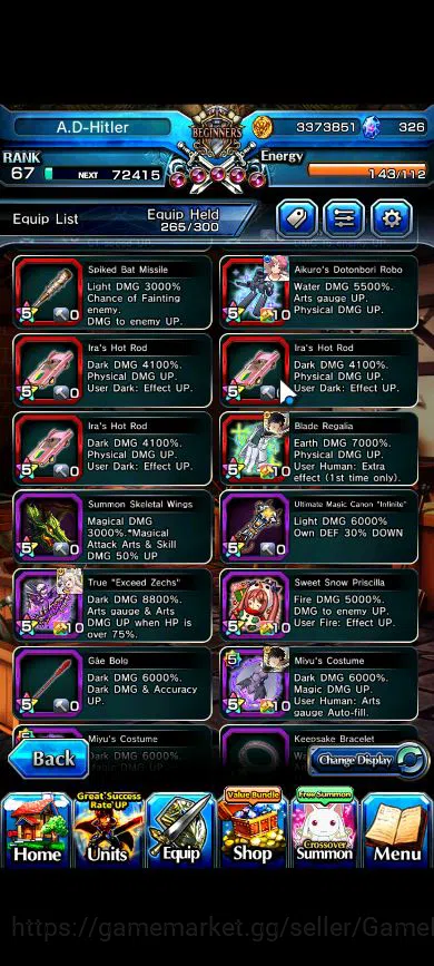 Grand Summoners Accounts Global|Rank 67|18 Ascend|InumutaTW,EmiyaTW,WH Fen, image 8