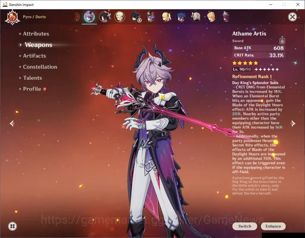 Genshin Impact Accounts ASIA|AR55|4Limited+2(*5Weapon)|[Mavuika,Durin]+Sig image 18
