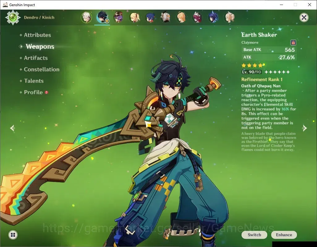 Genshin Impact Accounts ASIA|AR55|4Limited+2(*5Weapon)|[Mavuika,Durin]+Sig image 19