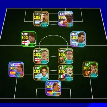 eFootball Accounts Meta Player Kolektif 3221 Xavi x oshimen x cucurela x Manuel Neuer x 6 manager booster