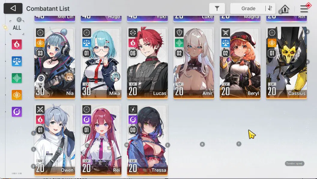 Chaos Zero Nightmare Accounts GLOBAL Lv33|6 SSR(Meilin Hugo Yuki LukeM1 Magna Ri image 4