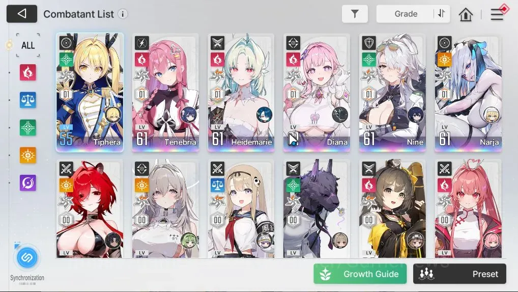 Chaos Zero Nightmare Accounts ASIA|Lv 58|WELL Build+2 Omga|20 1