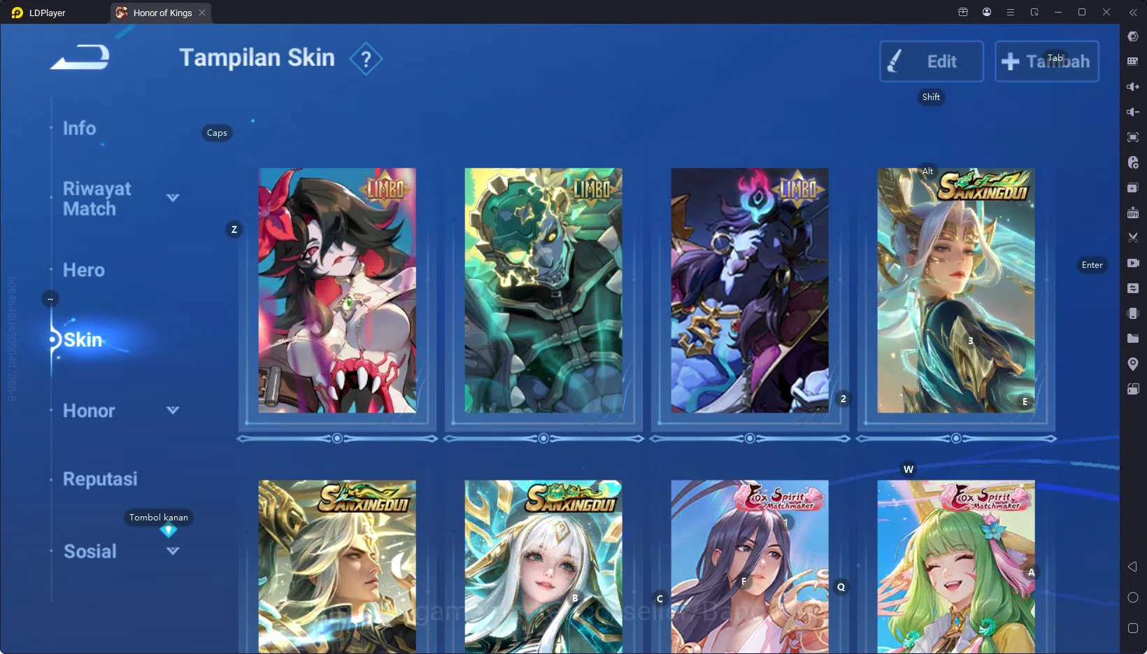 Honor of Kings Accounts GLOBAL | 112H, 270S | 5 LGD 1 MYTH 3 LMB 3 SXD 2 F image 3
