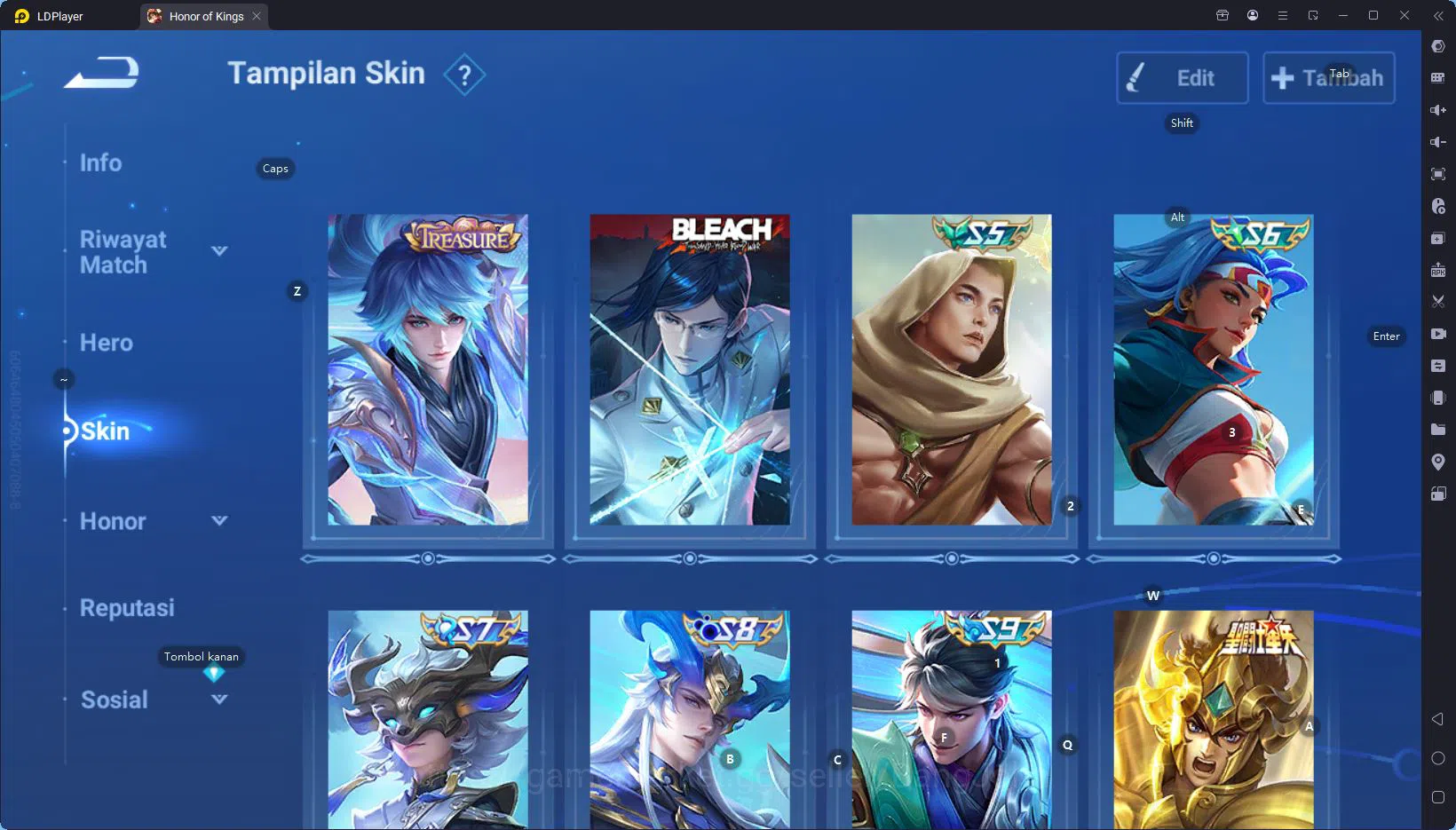 Honor of Kings Accounts GLOBAL | 112H, 270S | 5 LGD 1 MYTH 3 LMB 3 SXD 2 F image 4