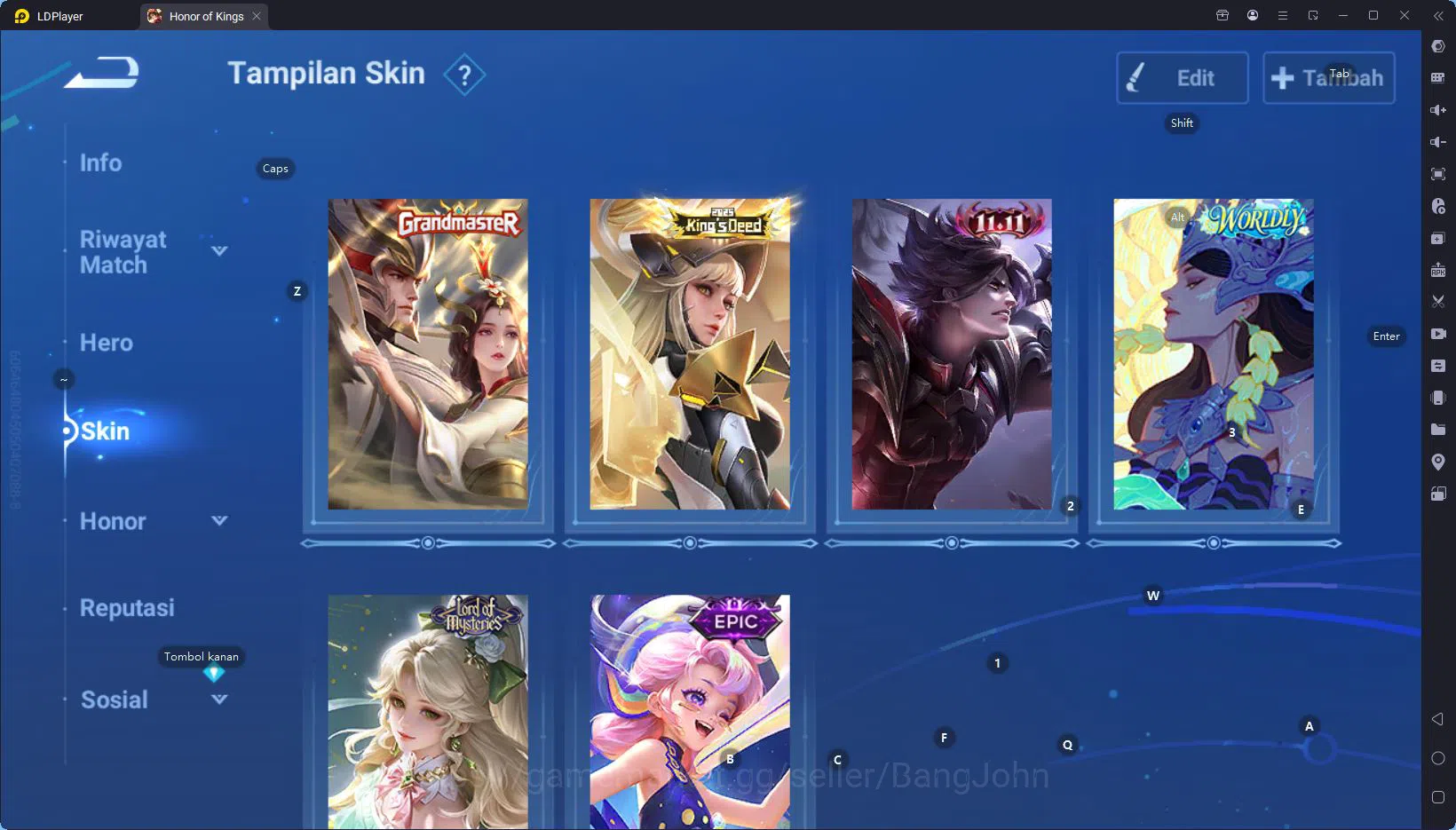 Honor of Kings Accounts GLOBAL | 112H, 270S | 5 LGD 1 MYTH 3 LMB 3 SXD 2 F image 5