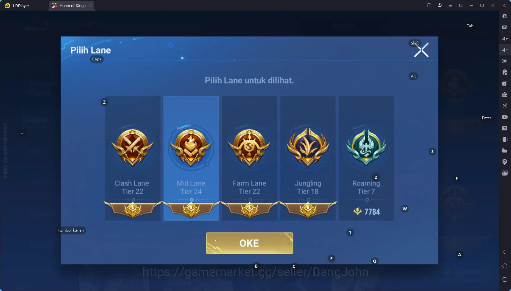 Honor of Kings Accounts GLOBAL | 112H, 270S | 5 LGD 1 MYTH 3 LMB 3 SXD 2 F image 6