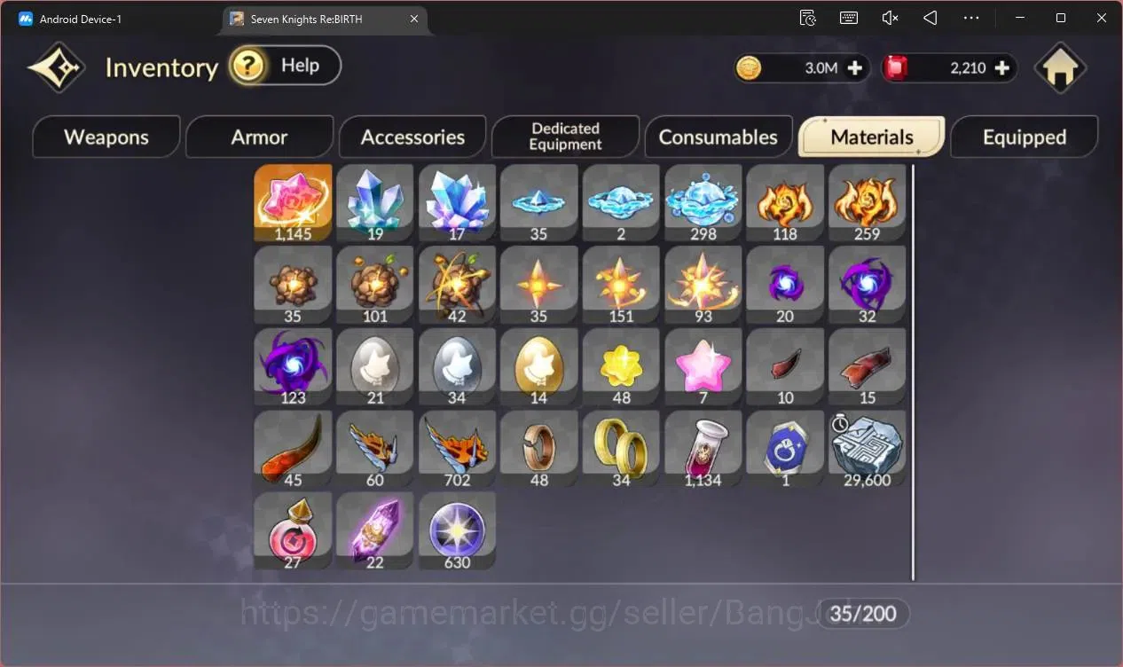 Seven Knights Re:Birth Accounts Global |3 EX7 (Melia TC2,Gelidus TC2,Fai)|25 TC6(S image 11