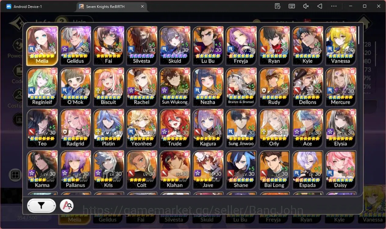 Seven Knights Re:Birth Accounts Global |3 EX7 (Melia TC2,Gelidus TC2,Fai)|25 TC6(S image 2