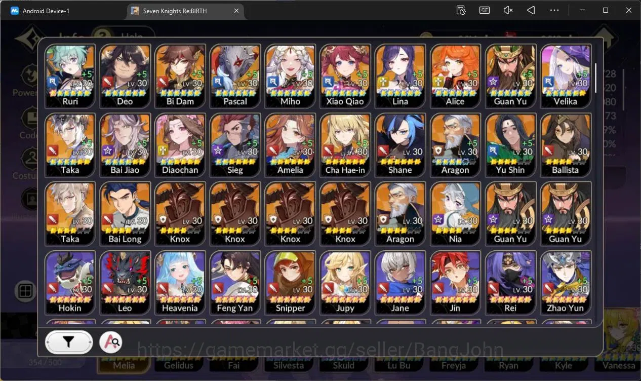 Seven Knights Re:Birth Accounts Global |3 EX7 (Melia TC2,Gelidus TC2,Fai)|25 TC6(S image 3