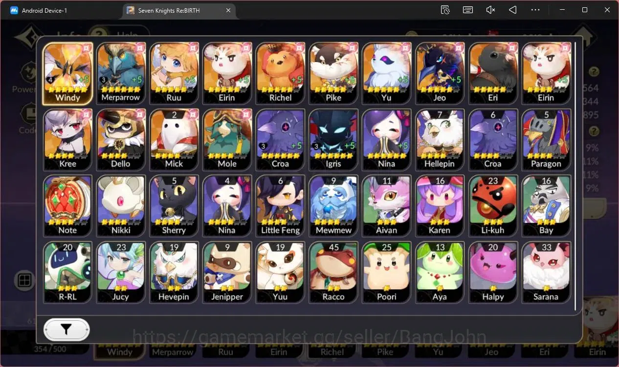 Seven Knights Re:Birth Accounts Global |3 EX7 (Melia TC2,Gelidus TC2,Fai)|25 TC6(S image 4