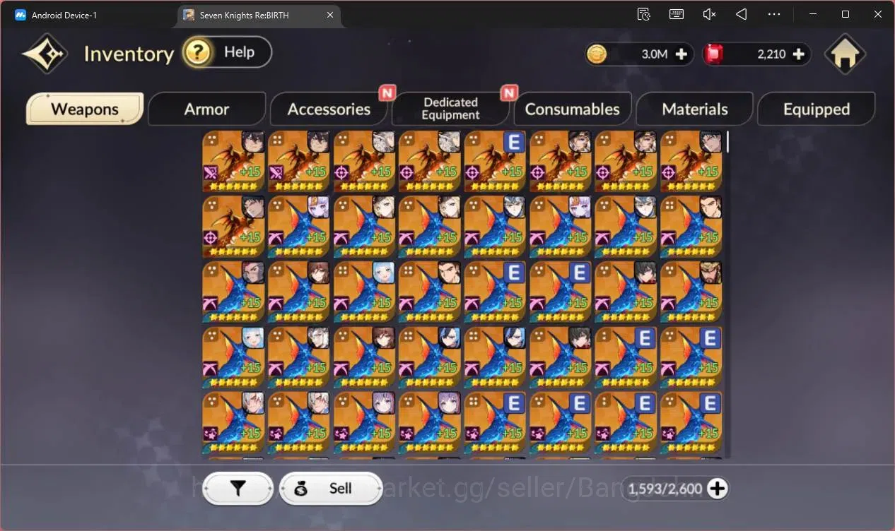 Seven Knights Re:Birth Accounts Global |3 EX7 (Melia TC2,Gelidus TC2,Fai)|25 TC6(S image 6