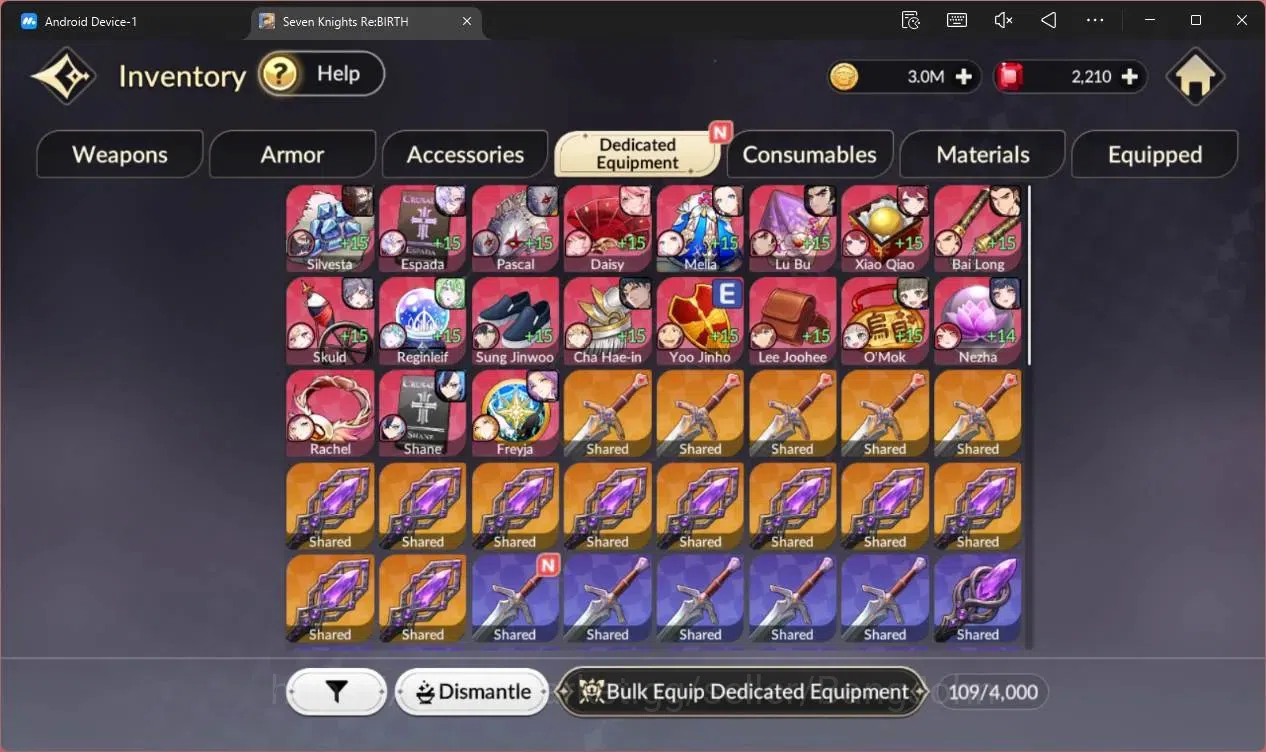 Seven Knights Re:Birth Accounts Global |3 EX7 (Melia TC2,Gelidus TC2,Fai)|25 TC6(S image 9