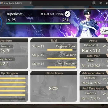 Seven Knights Re:Birth Accounts Global |3 EX7 (Melia TC2,Gelidus TC2,Fai)|25 TC6(S image 1