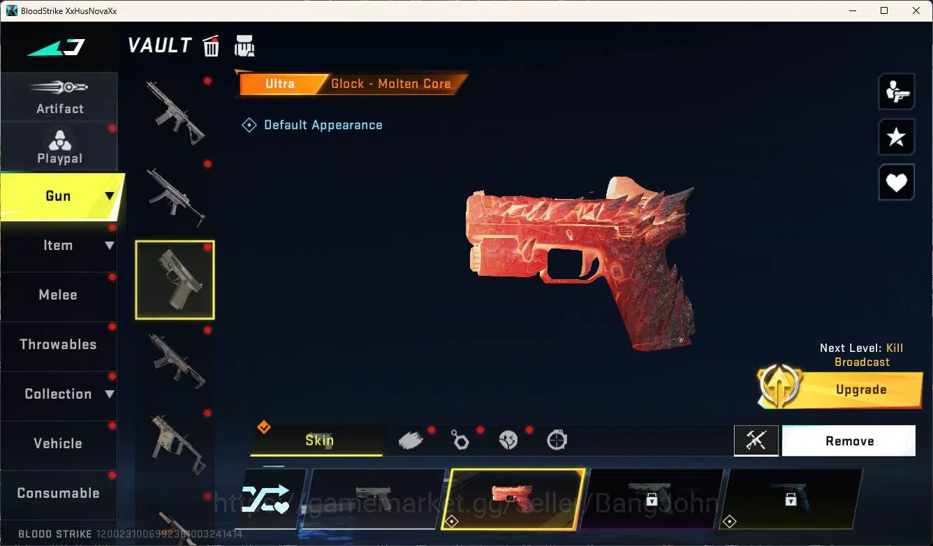 Blood Strike Accounts Rare Skin ASIA, eternal nova nightmare, eternal mp5, ultra vector, ultra dessert eagle, ultra inp 9 3