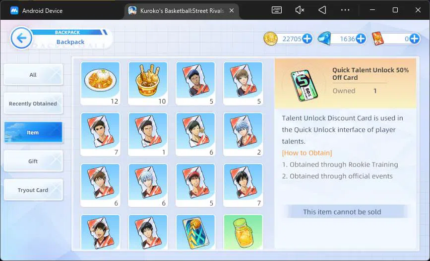 Kuroko's Basketball Street Rivals Accounts SEA|SV10|Lv 27|Miracle Tetsuya,Daiki Aomine,Ryo Sa image 12