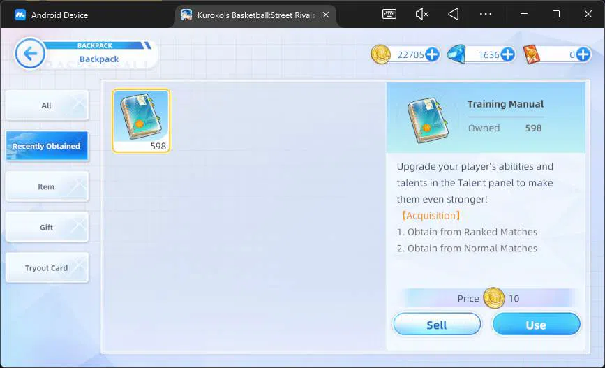 Kuroko's Basketball Street Rivals Accounts SEA|SV10|Lv 27|Miracle Tetsuya,Daiki Aomine,Ryo Sa image 9