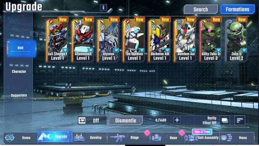 SD Gundam G Generation ETERNAL Accounts Global Rank 1 | FreshStory | 100+K Diamond, Selector Banner On, 5Gundam SSR+ 1Supp 2