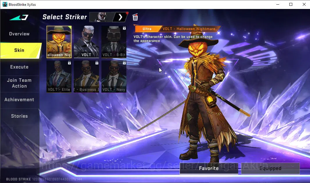 Blood Strike Accounts Mid-Tier ASIA| 2 ETERNAL ZERO-Odashadow, RAN-Rave| 3 ULTRA VOLT,Origin-12,FAL|Melee Katana|Many 5