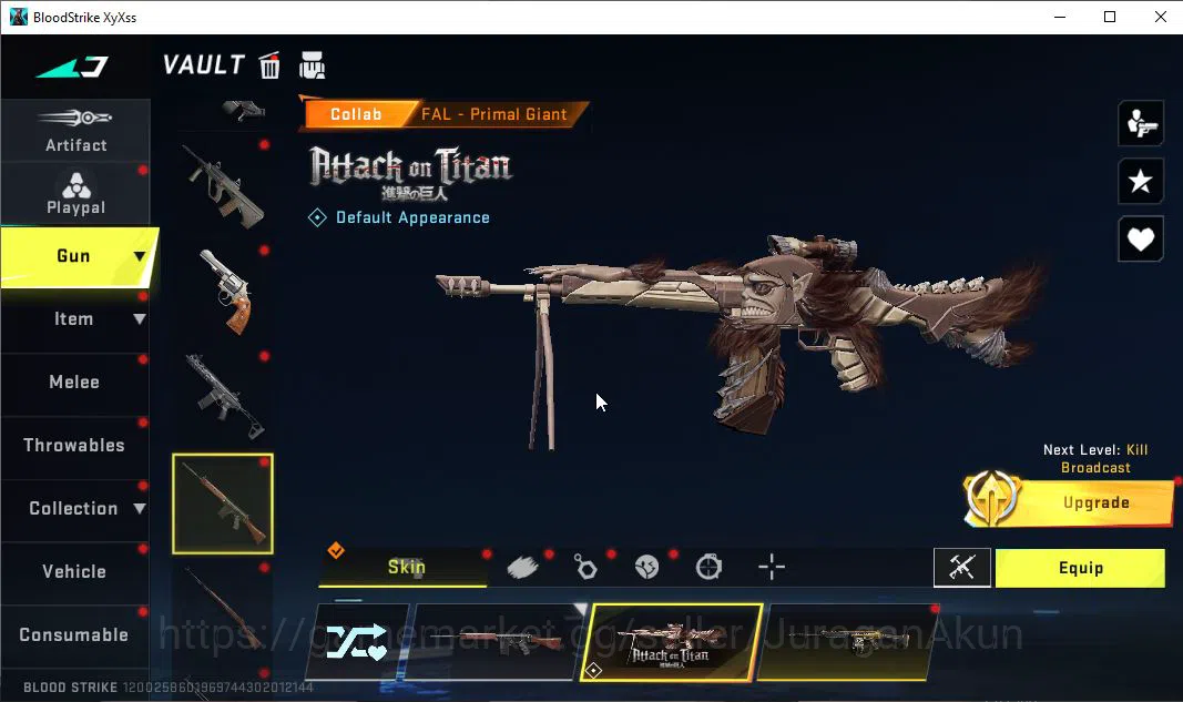 Blood Strike Accounts Mid-Tier ASIA| 2 ETERNAL ZERO-Odashadow, RAN-Rave| 3 ULTRA VOLT,Origin-12,FAL|Melee Katana|Many 7
