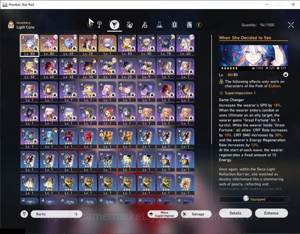 Honkai Star Rail Accounts Asia|TL 68|Premium Elation|7 Limited|(Yao Guang,Sp image 5