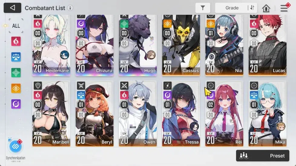 Chaos Zero Nightmare Accounts GLOBAL Lv31|3 SSR [Heidemarie+Sign,Chizuru,Hugo]+9 image 3