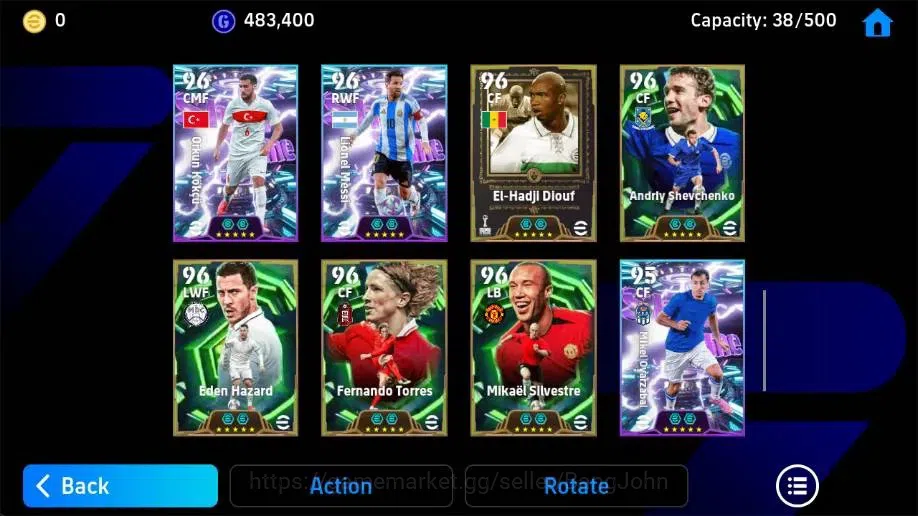 eFootball Accounts Legends & Iconic Players Mobile|PW 3228|Mohamed Salah BigT,Lilian Thuram Epic,Petr Cech Epic,Raul 6