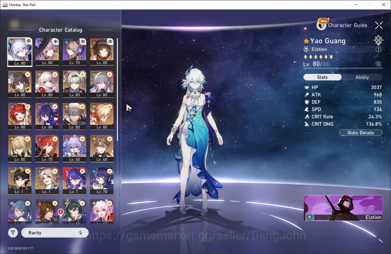 Honkai Star Rail Accounts ASIA|TL 68|11 limit|Firefly,YaoGuang,Acheron,TheHe image 2