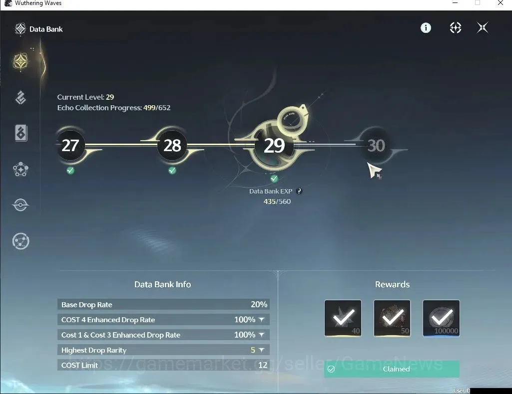 Wuthering Waves Accounts SEA|UL 49|Ready Gacha 19K Astrite| 4 Limited| Cart image 3